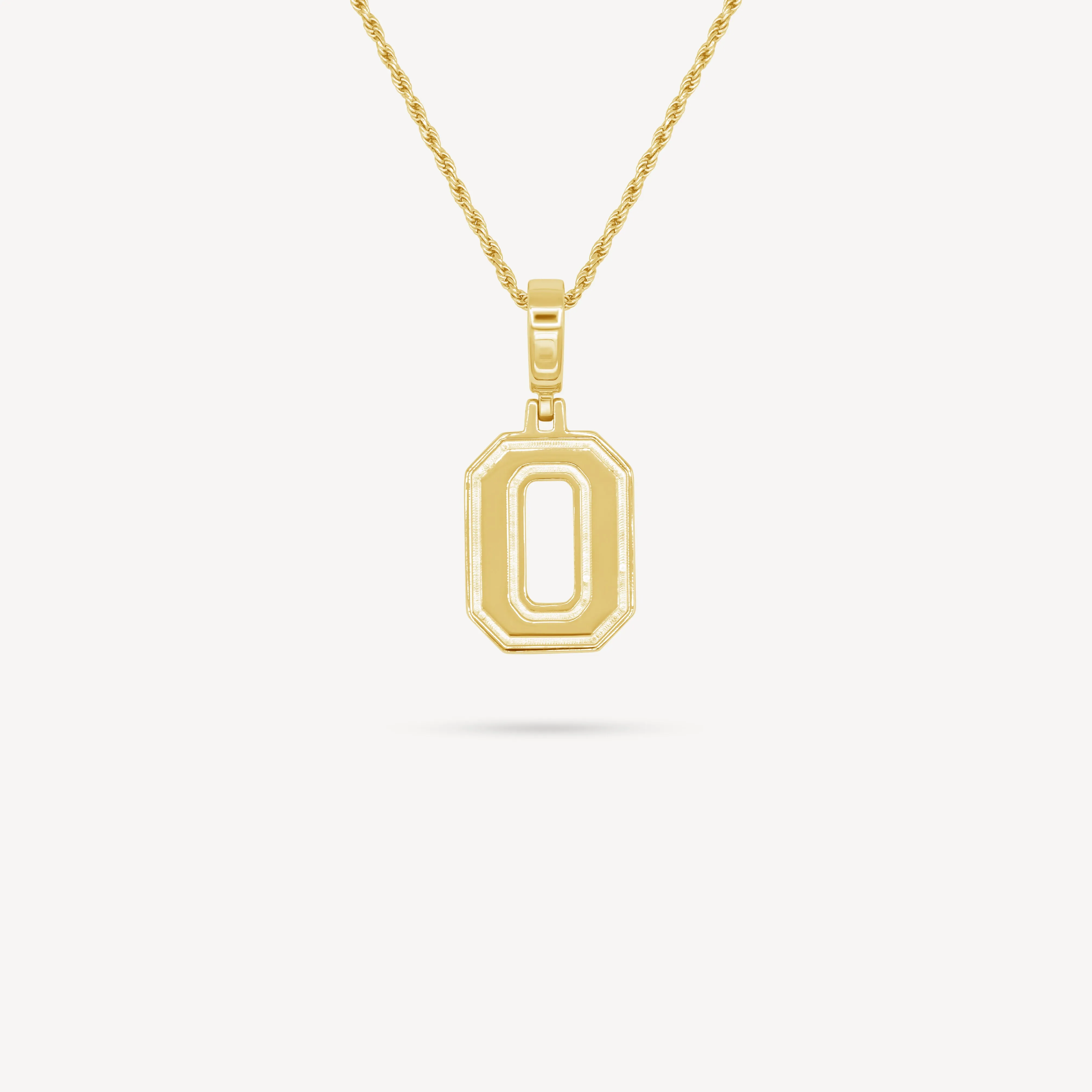 Gold Number Necklace