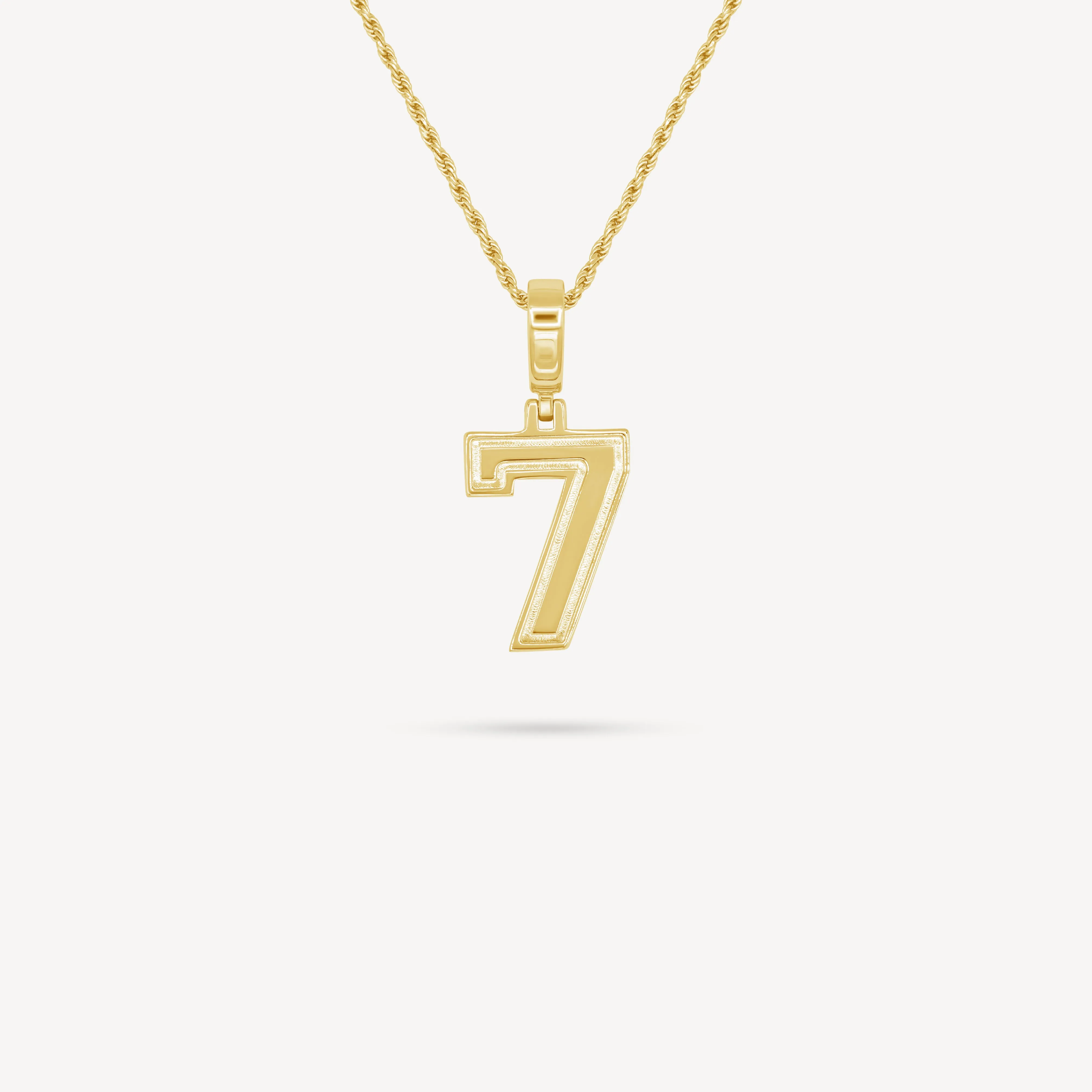 Gold Number Necklace