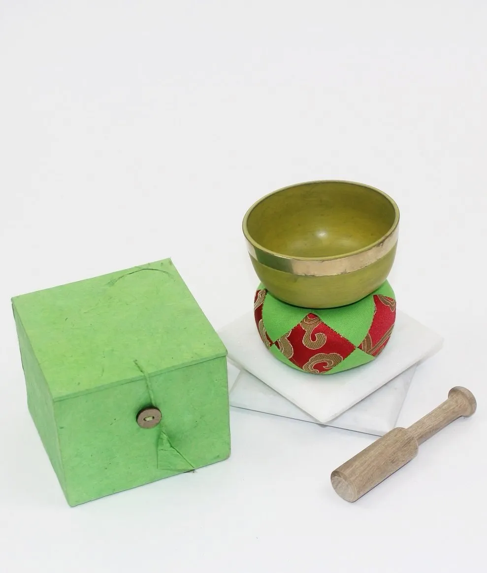 Green Singing Bowl Set