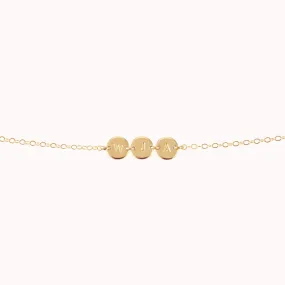 Hazel Linked Initial Necklace