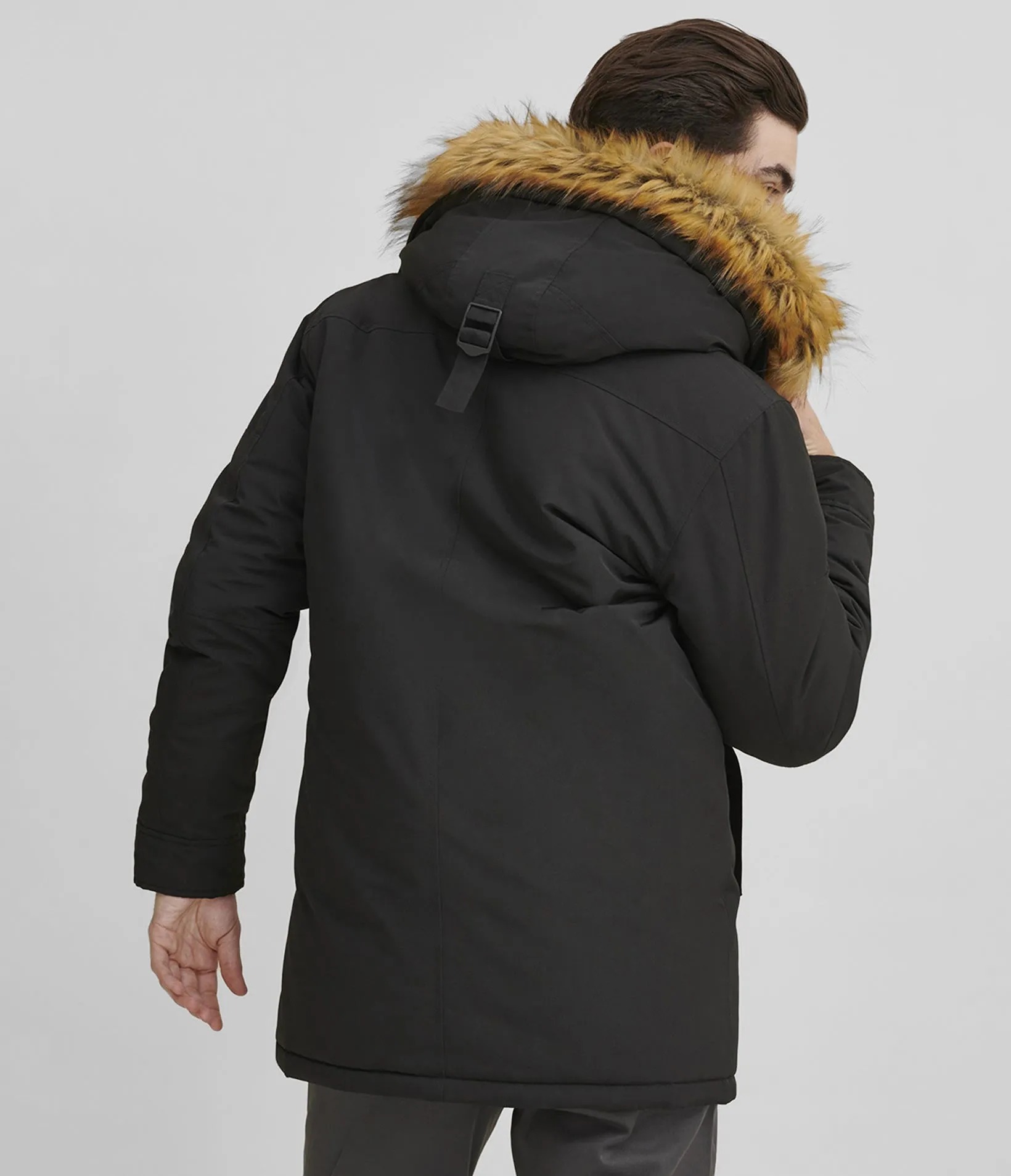 Hooded Button Parka