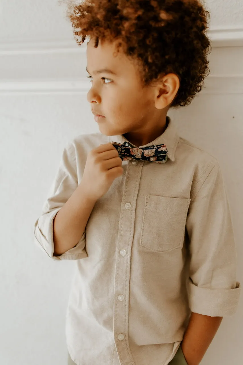 Jasper Cotton Floral Bow Tie