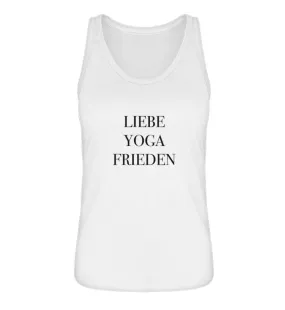 Liebe Yoga Frieden 100% Bio Tank Top