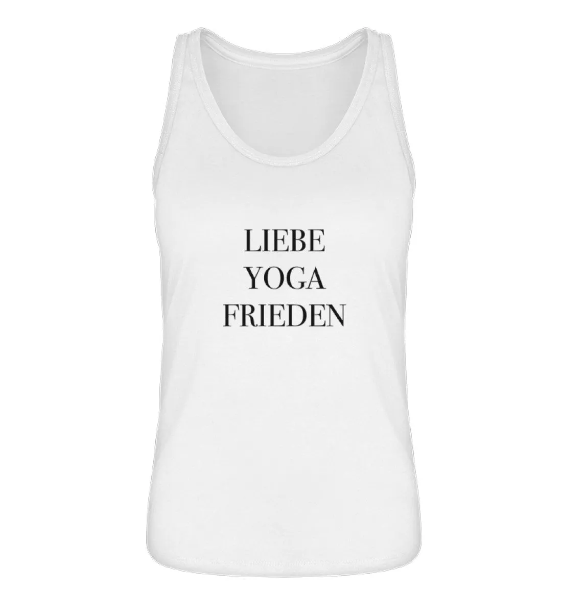 Liebe Yoga Frieden 100% Bio Tank Top