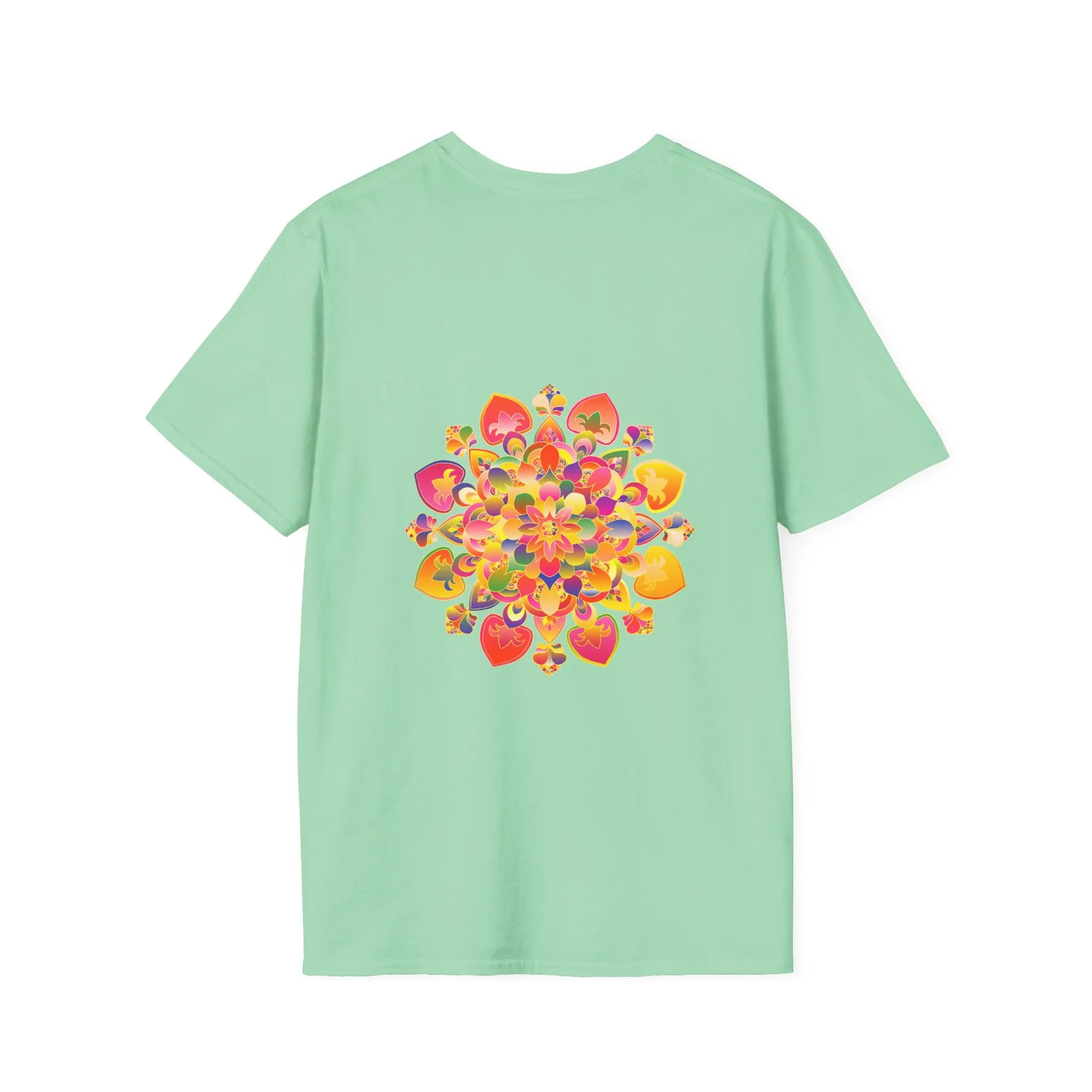 Lotus Mandala Unisex T-Shirt - Hand-Drawn Unique Design - Blululi