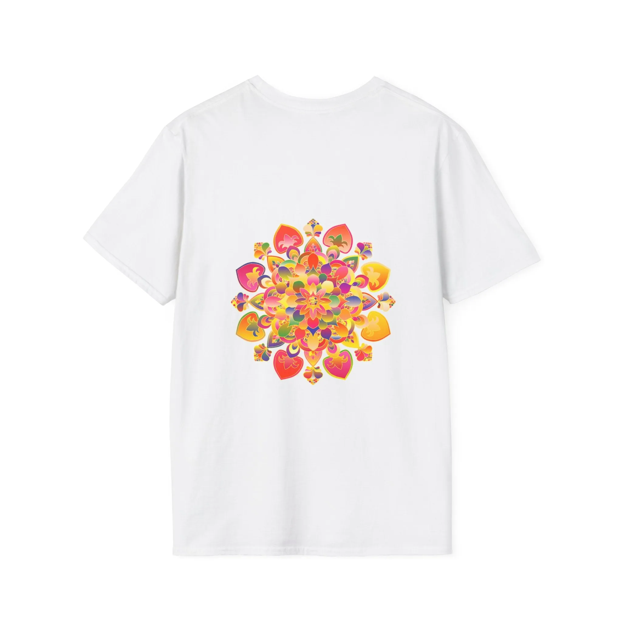 Lotus Mandala Unisex T-Shirt - Hand-Drawn Unique Design - Blululi