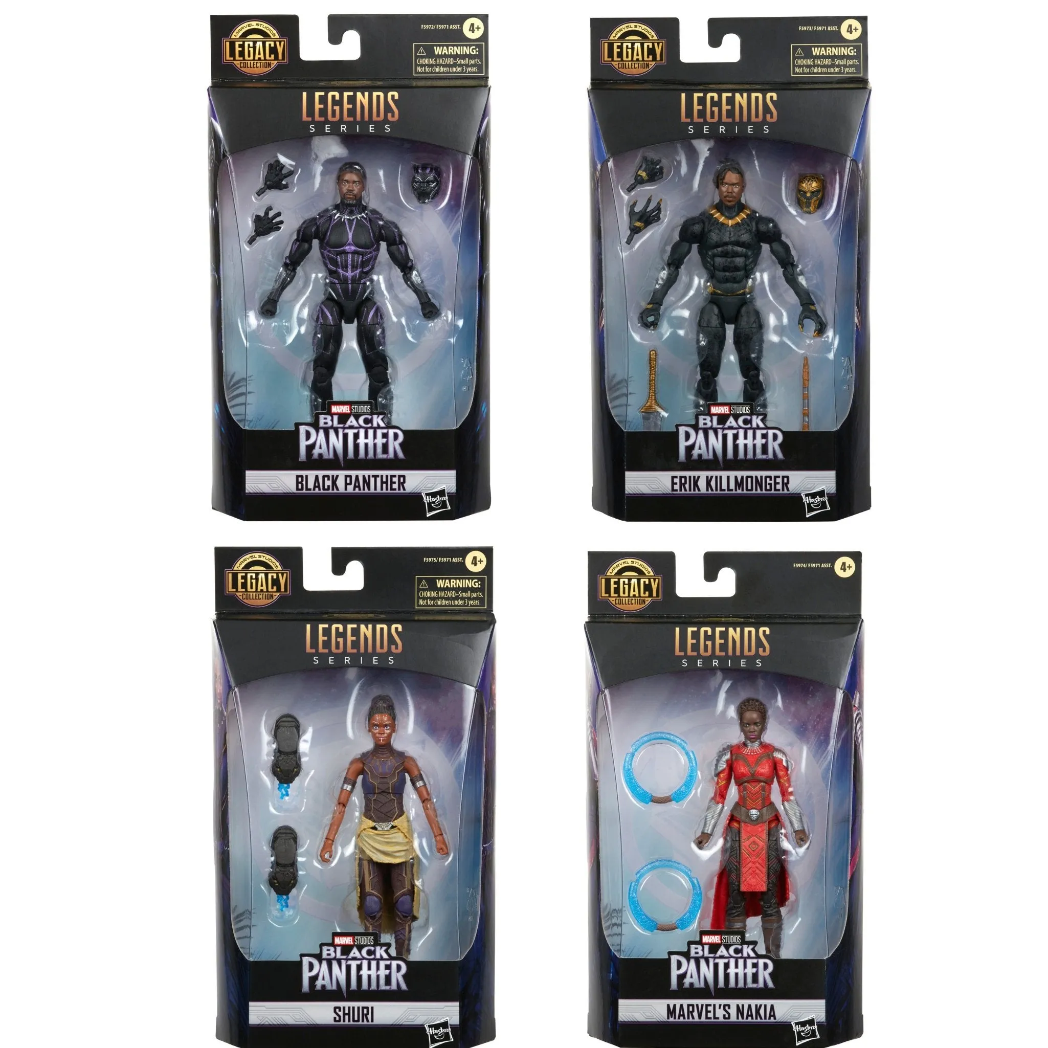 Marvel Legends Black Panther SET OF 4 (Legacy Collection)