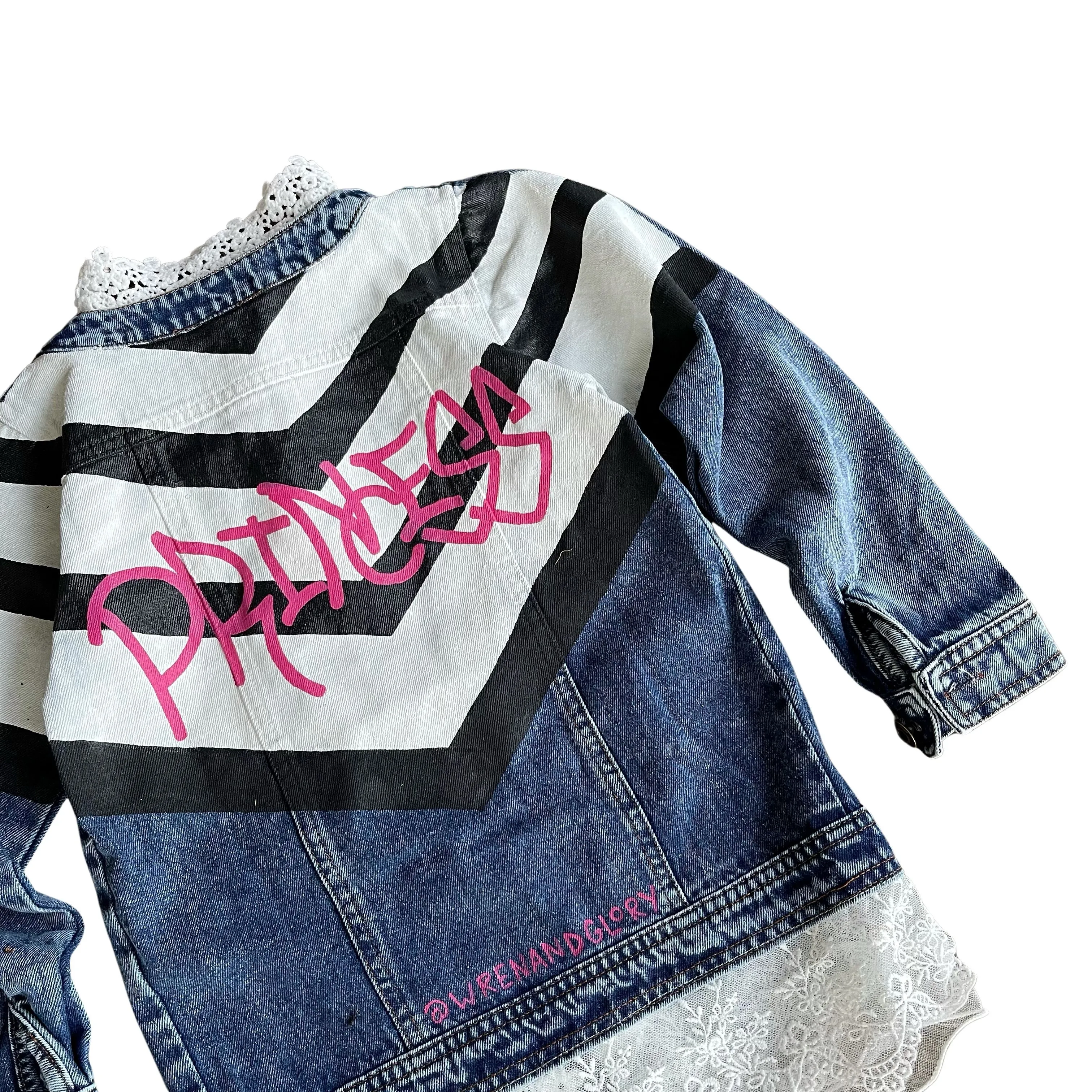 'ME PRINCESS' DENIM JACKET - GIRLS