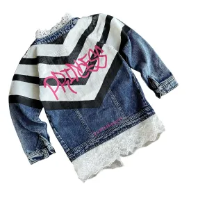 'ME PRINCESS' DENIM JACKET - GIRLS