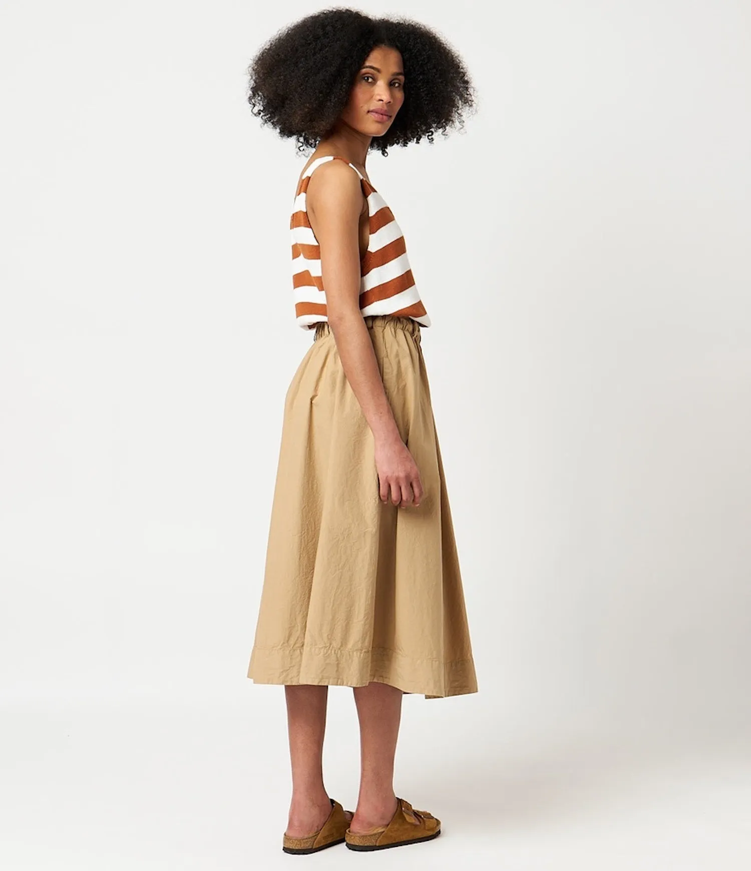 MERZ B. SCHWANEN SKIRT01 - KHAKI