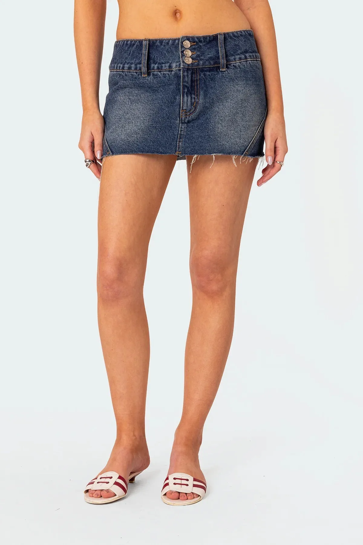 Micro Denim Skort