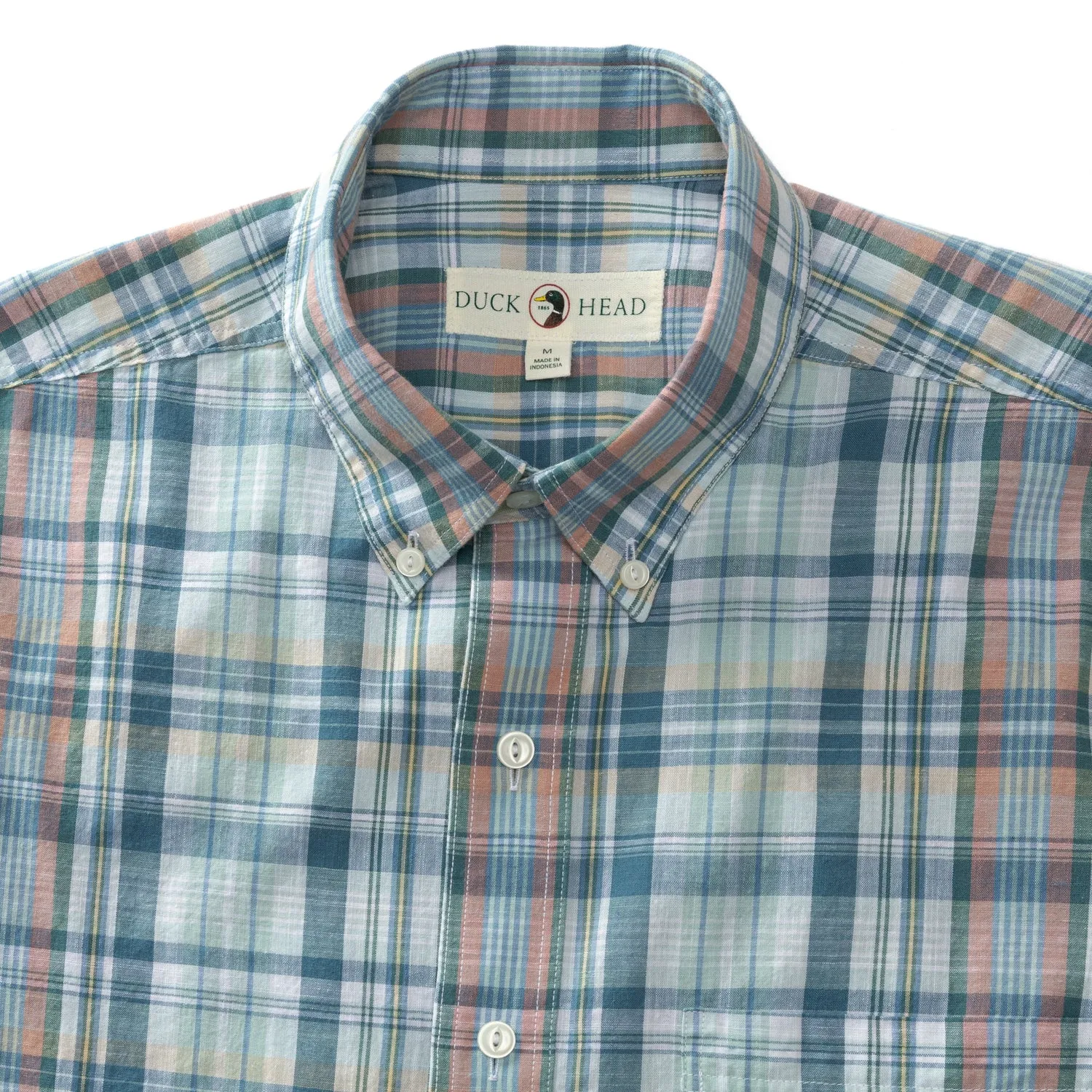 Murphy Plaid Cotton Slub Sport Shirt