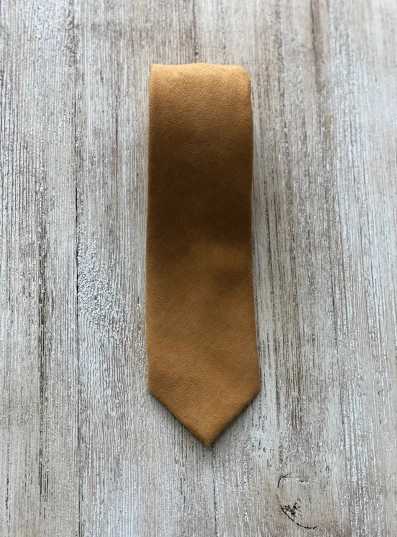 Mustard Cotton Bow Tie