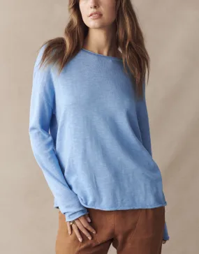 Nellie Knit Top - Azure Blue