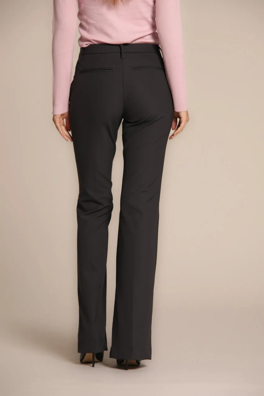 New York Flare pantalone chino donna in jersey slim fit