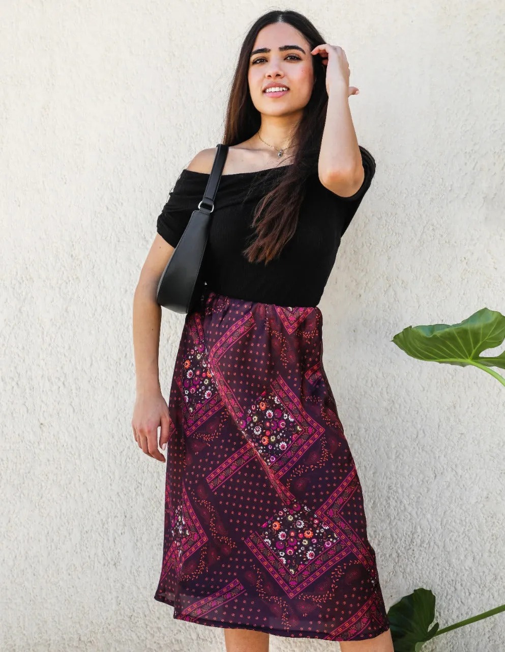 Paisley Skirt Brown