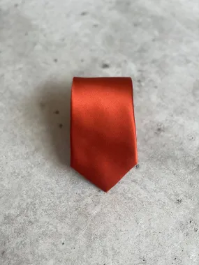 Paprika Skinny Silk Neck Tie