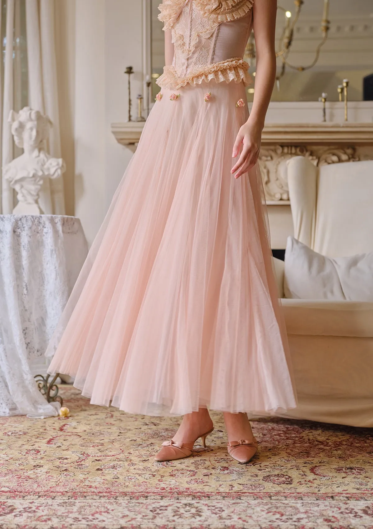 Peach Fairy Gauze Skirt