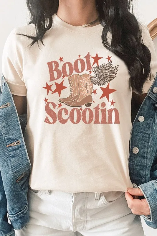 "Boot Scootin" Cowboy Boots Graphic Tee