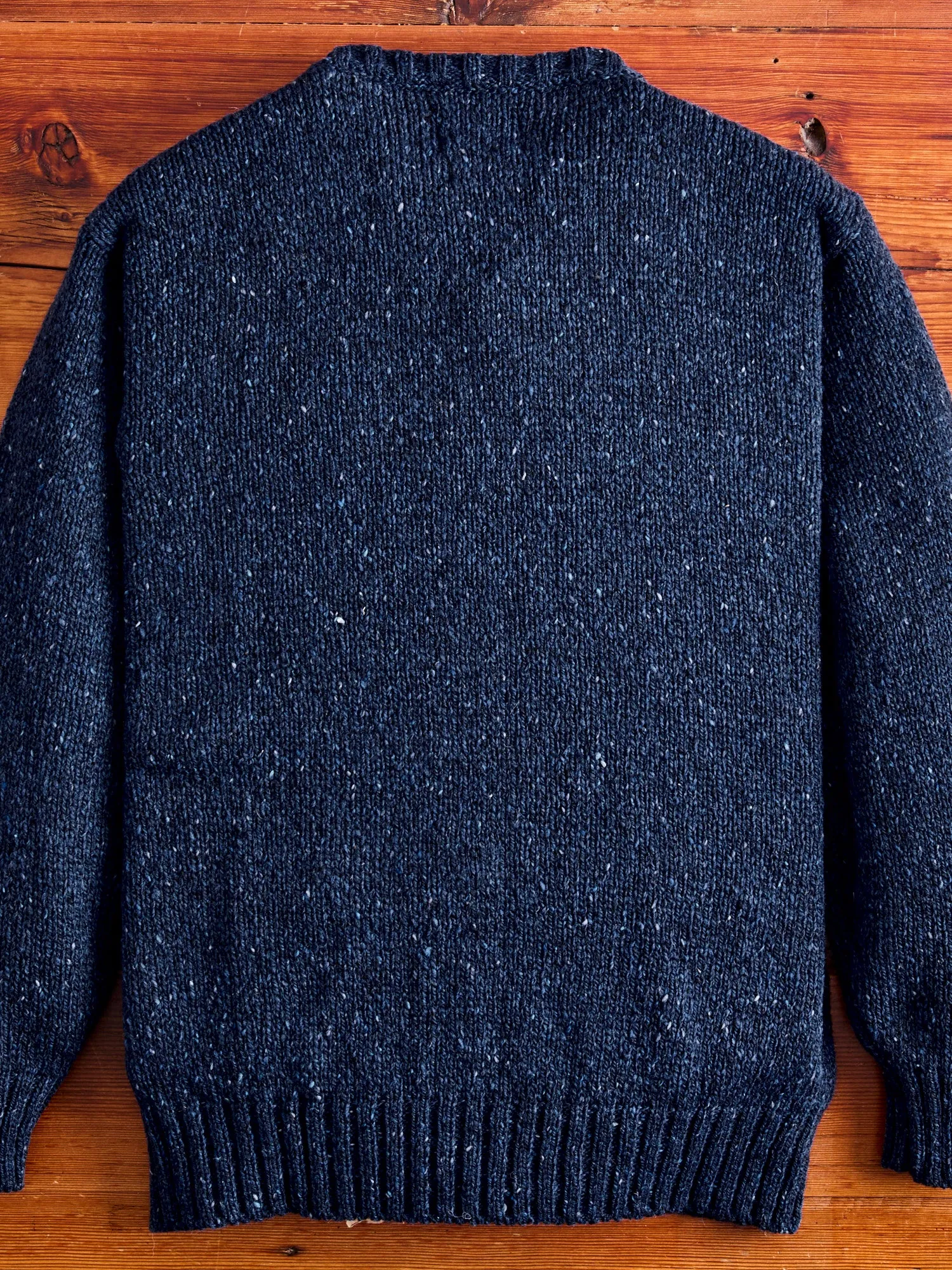 "Cats in Space" Wool Sweater in Blue