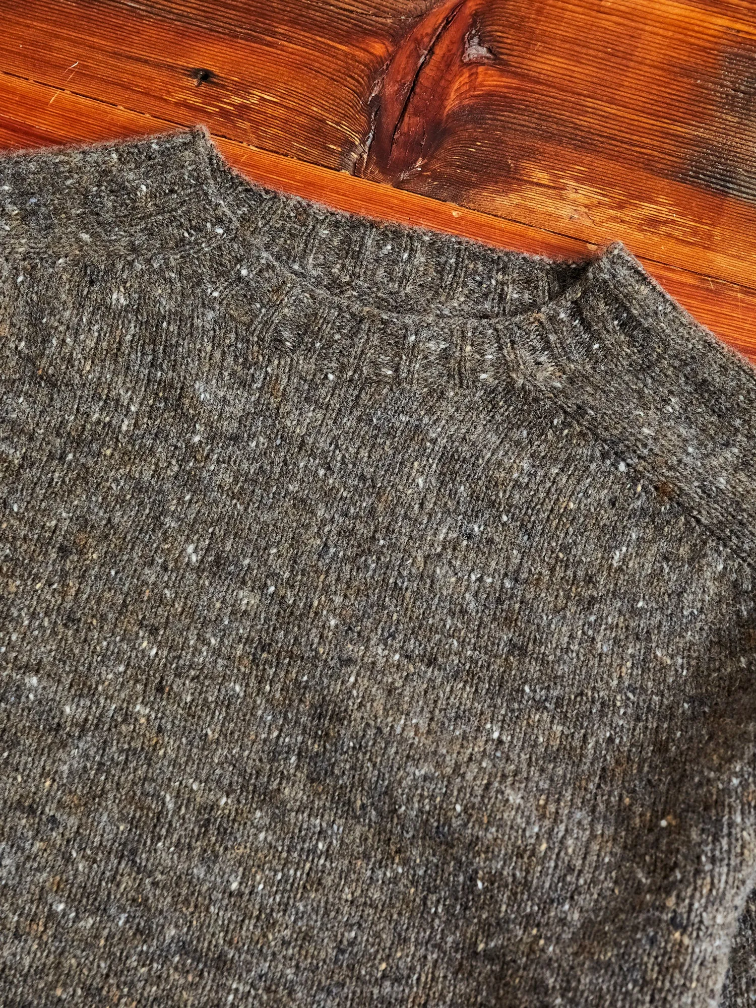 "Terry" Wool Sweater in Brownie