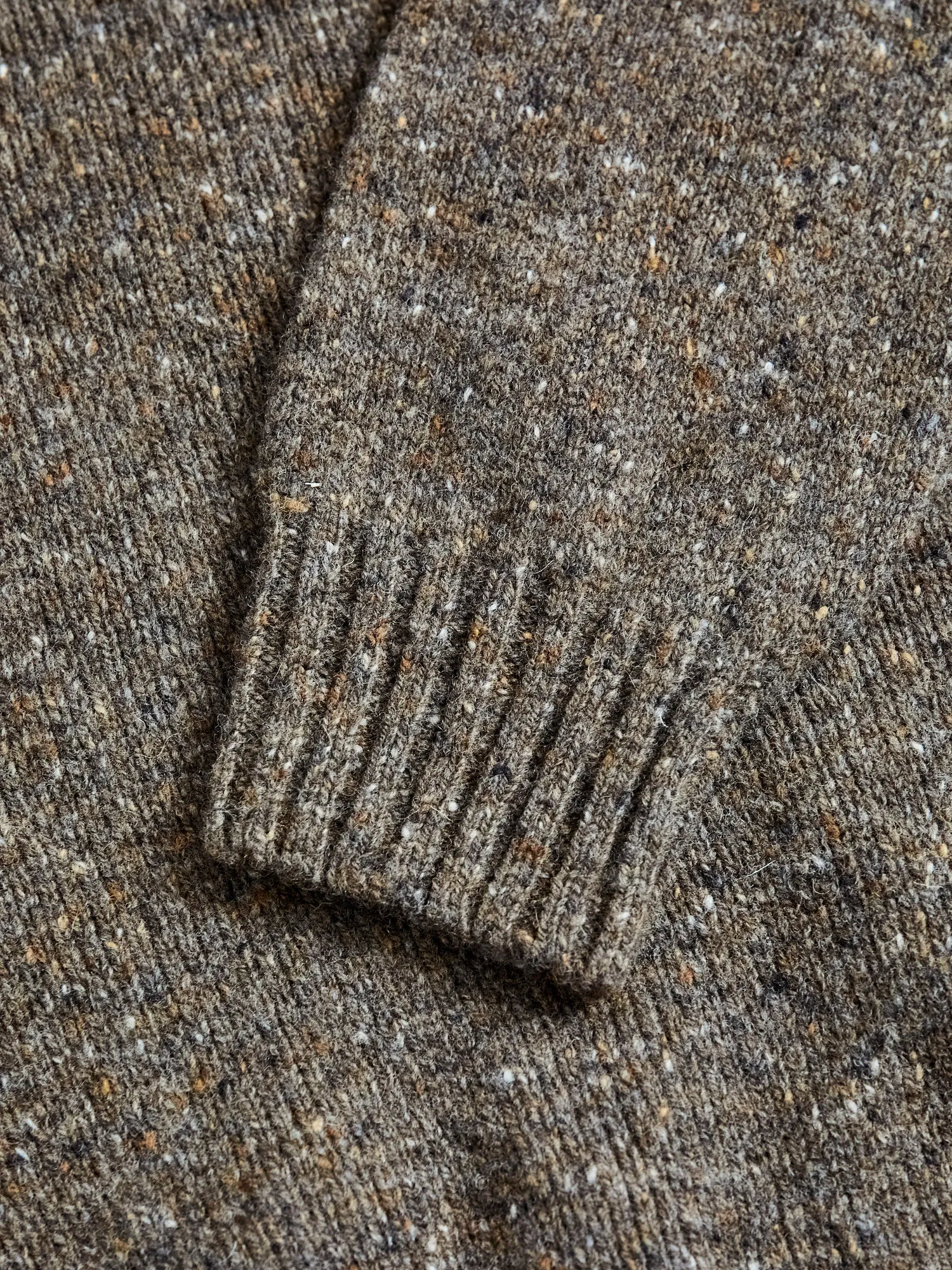 "Terry" Wool Sweater in Brownie