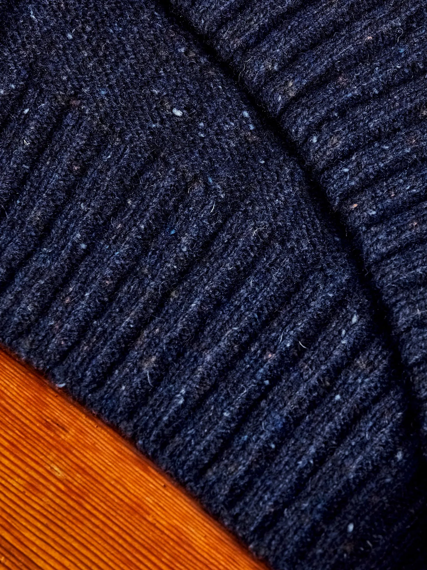 "Terry" Wool Sweater in Navy