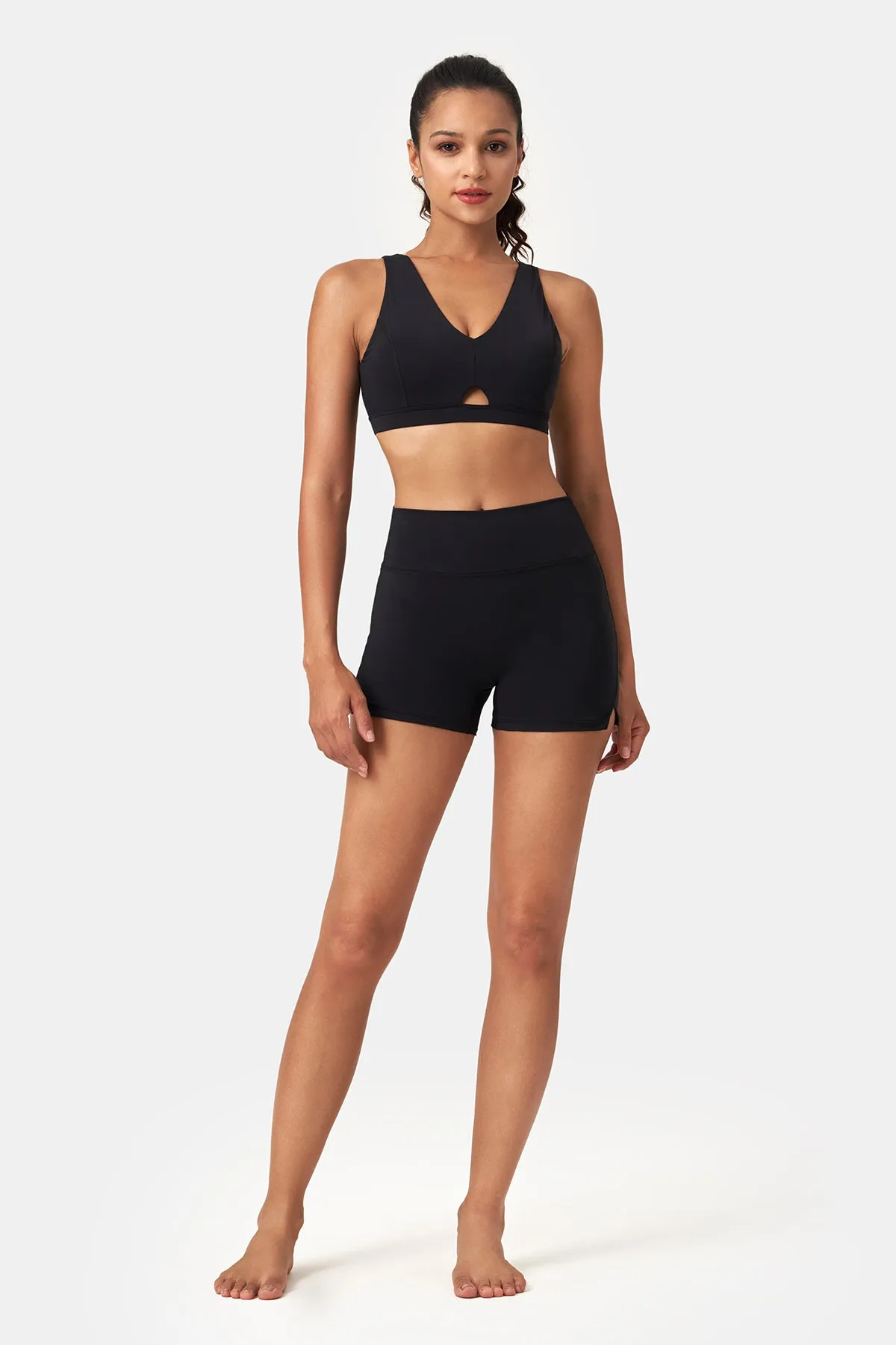 Seamless Side-Slit Shorts