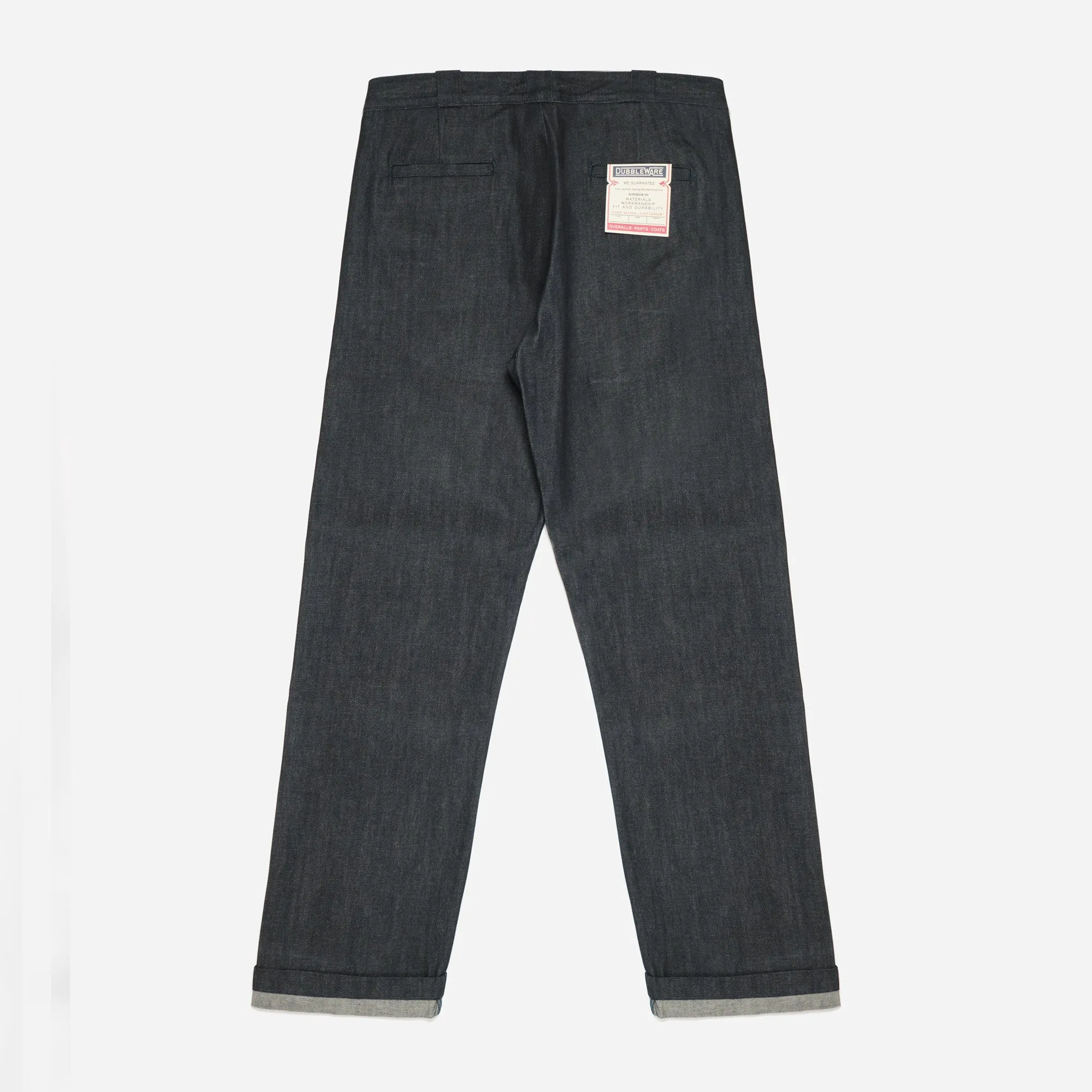 STRAIGHT WORK CHINOS MADE IN ITALY - RAW INDIGO DENIM