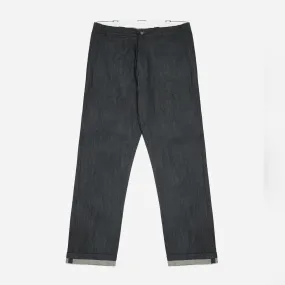 STRAIGHT WORK CHINOS MADE IN ITALY - RAW INDIGO DENIM