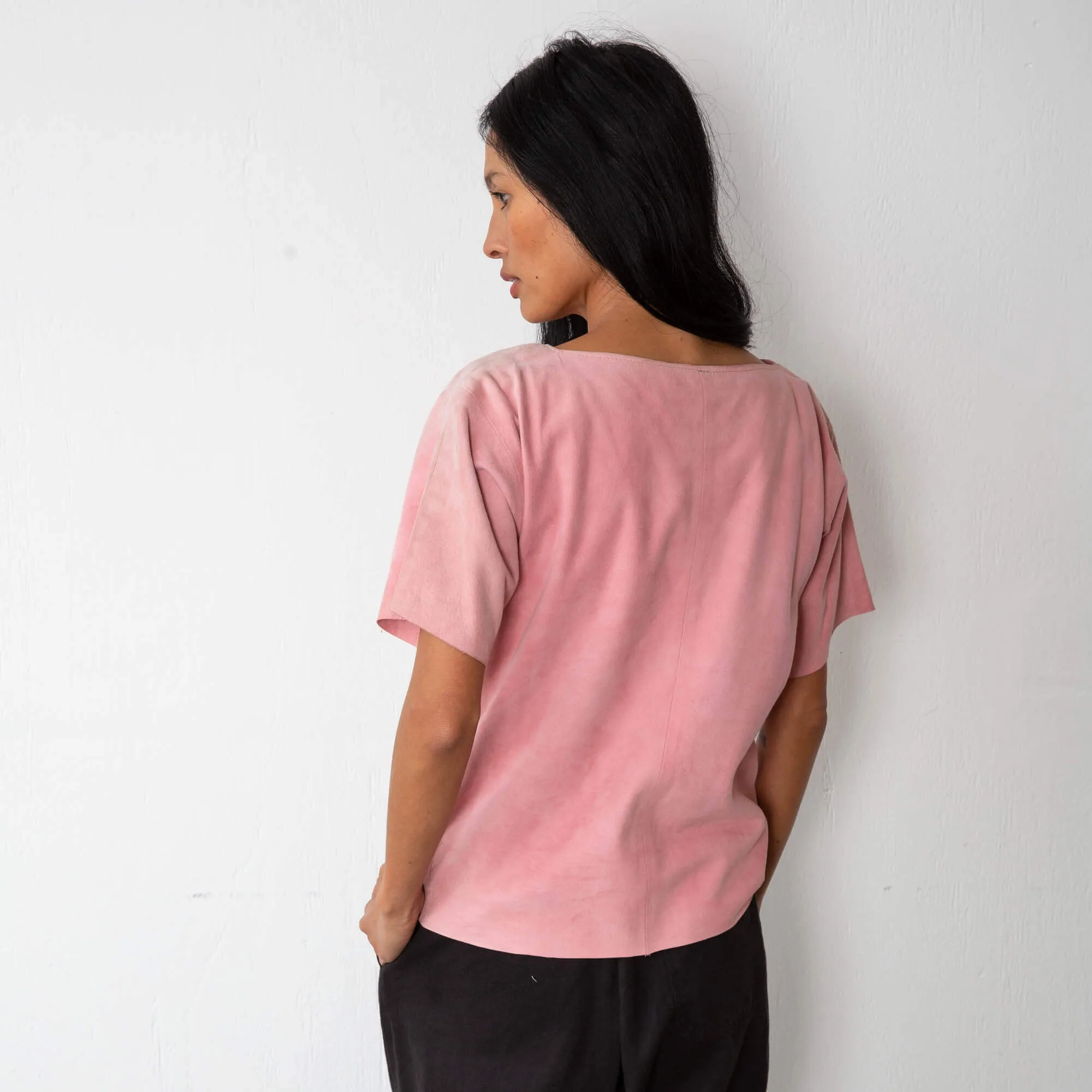 Suede Top - Pink