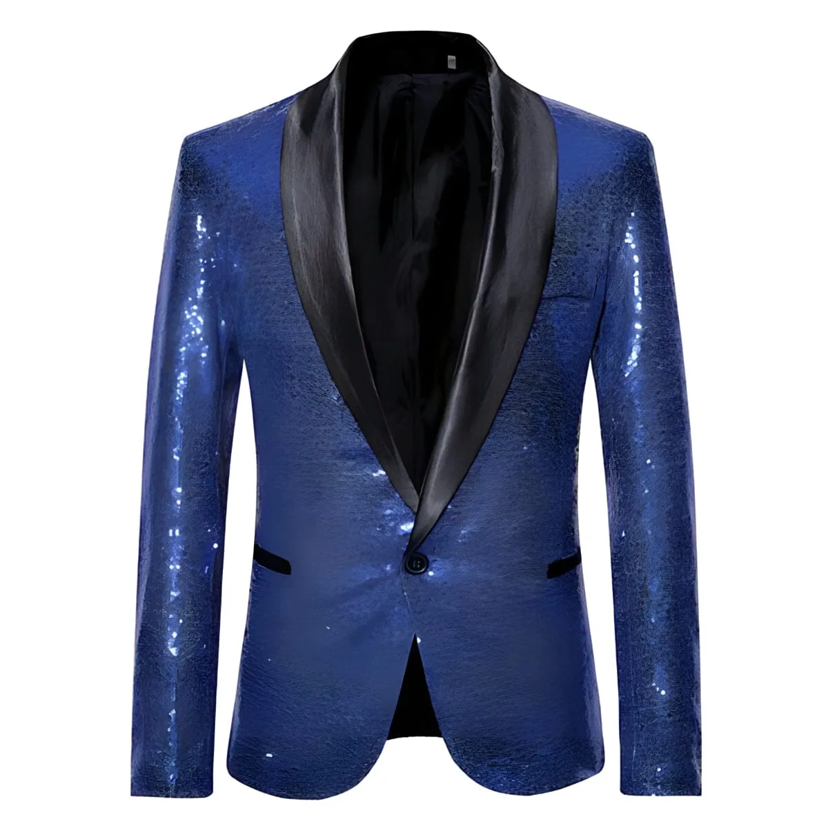 The Crystal Slim Fit Blazer Suit Jacket - Sapphire Blue