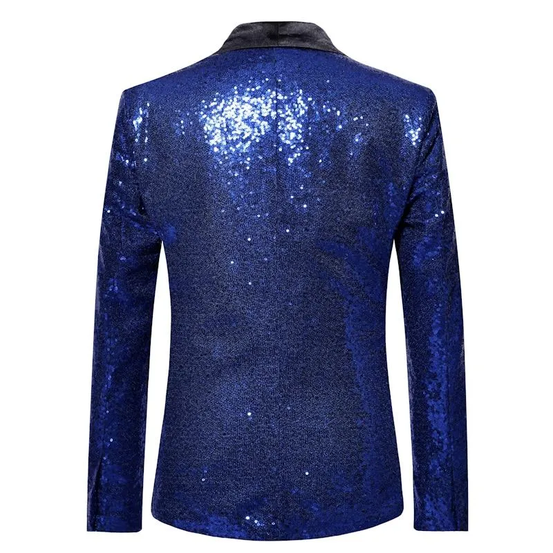 The Crystal Slim Fit Blazer Suit Jacket - Sapphire Blue