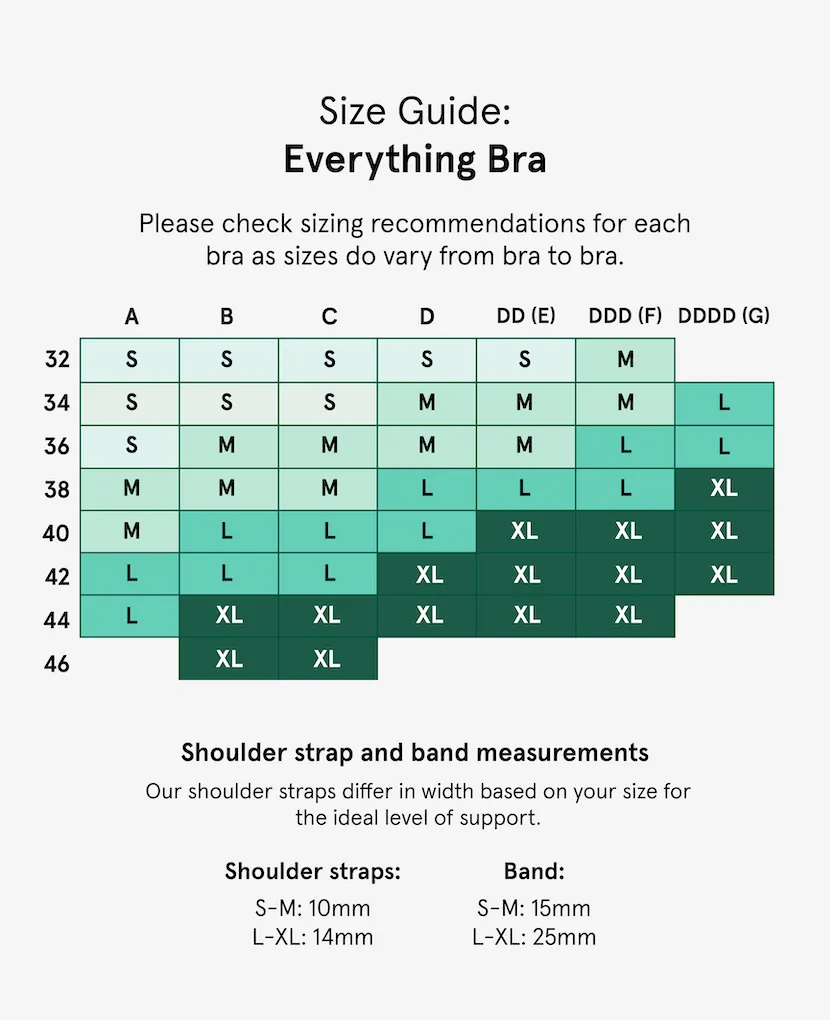 The Everything Bra: Moon (XL only)