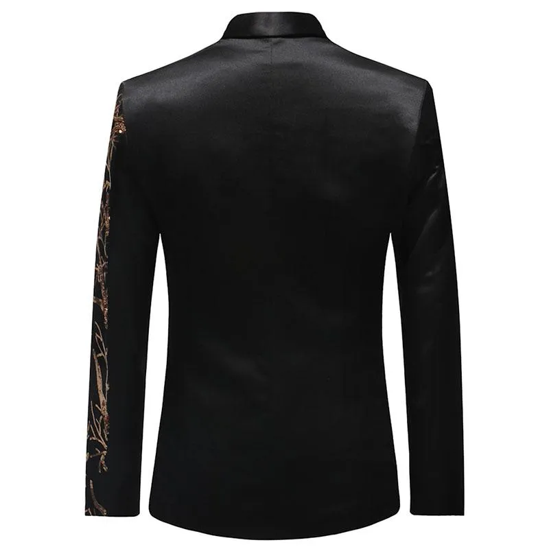 The Meridian Slim Fit Blazer Suit Jacket - Black