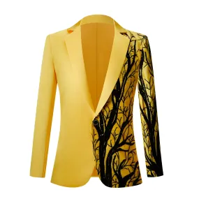 The Meridian Slim Fit Blazer Suit Jacket - Canary Yellow