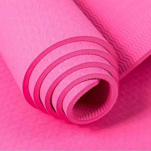 TPE Bicolor 6mm Yoga Mat Outdooors Fitness Sport Anti Skid Pad Odorless Body Building Yoga Mat