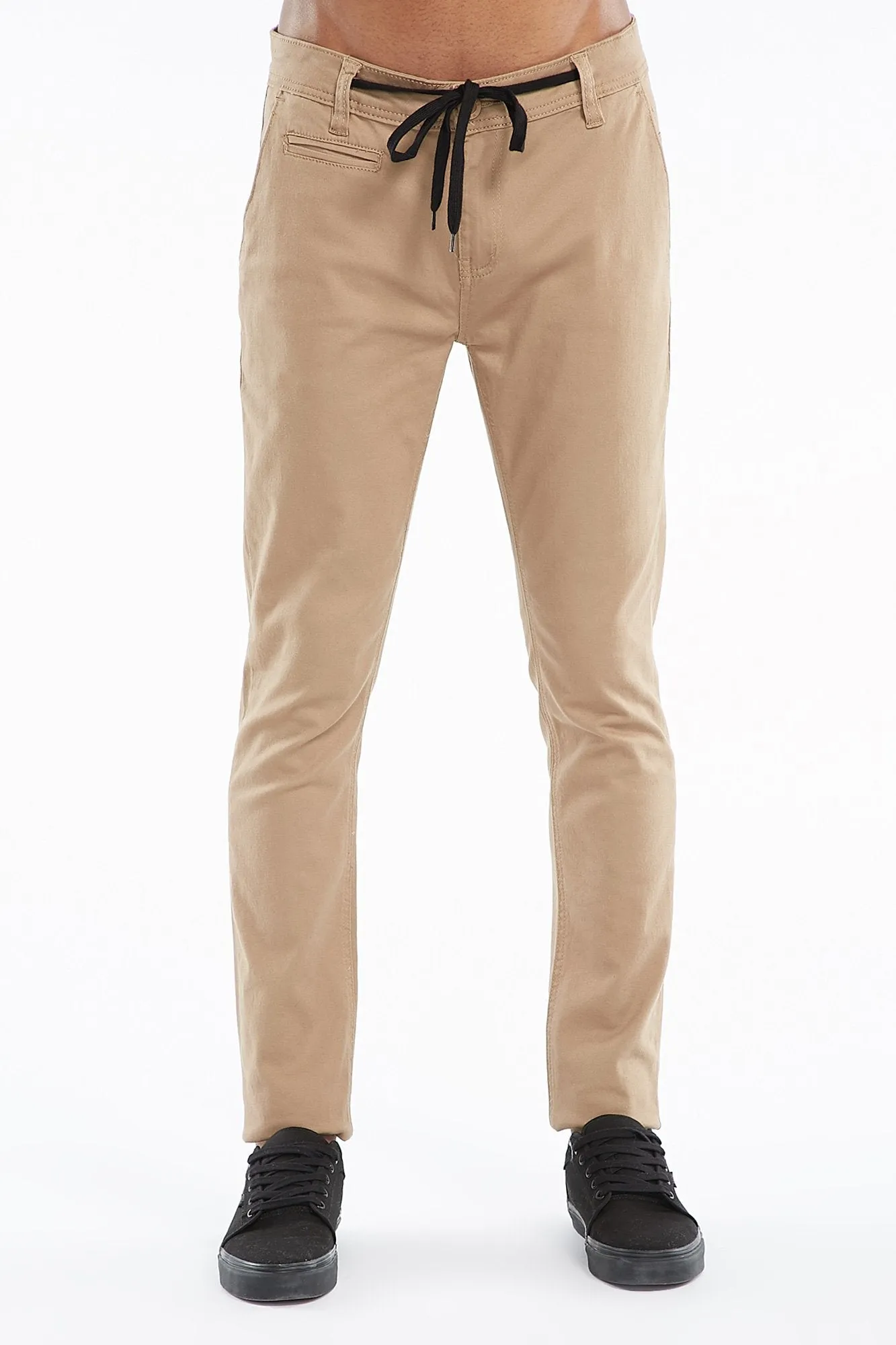 West 49 Guys Skinny Drawstring Twill Chinos