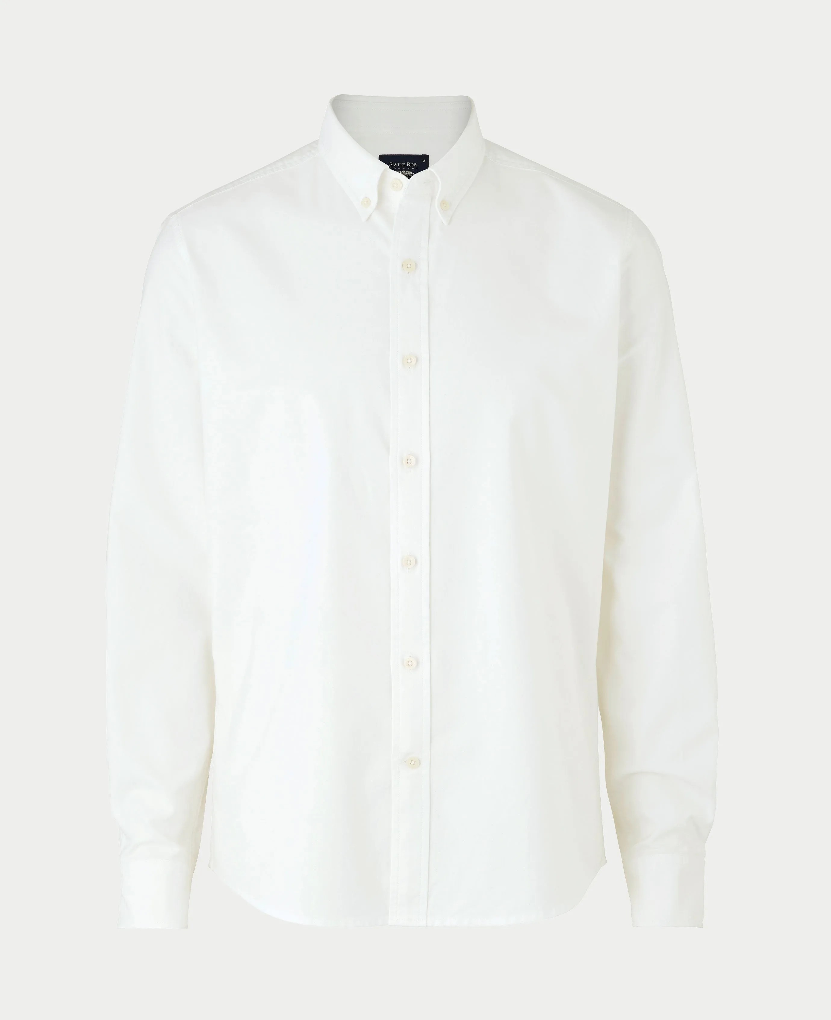 White Slim Fit Oxford Shirt