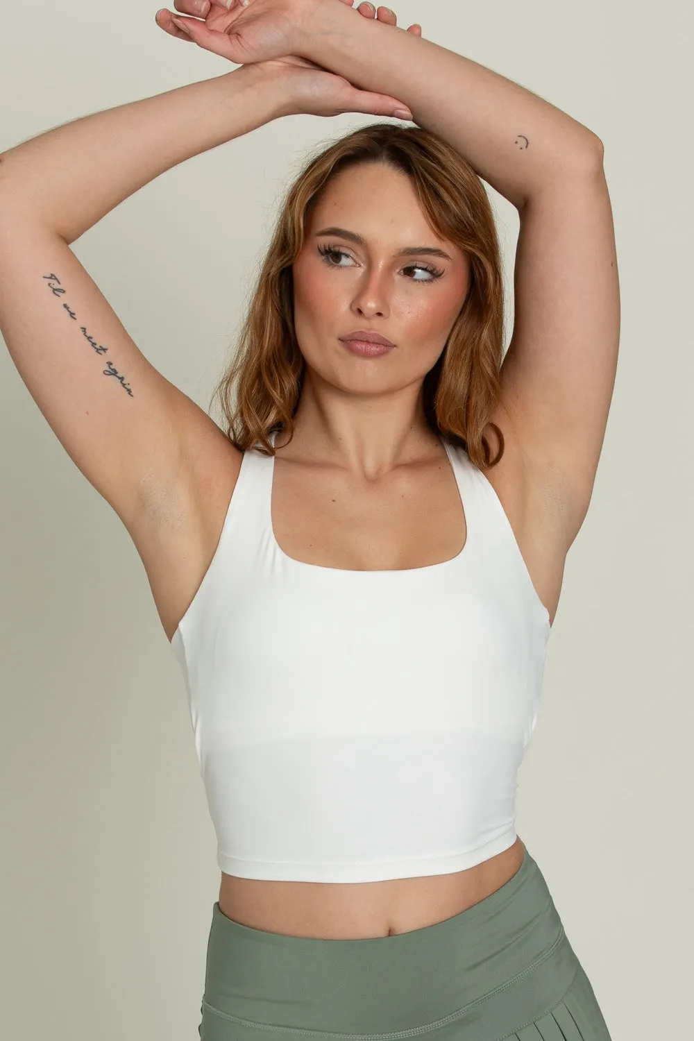 Whiteout Criss Cross Back Yoga Tank