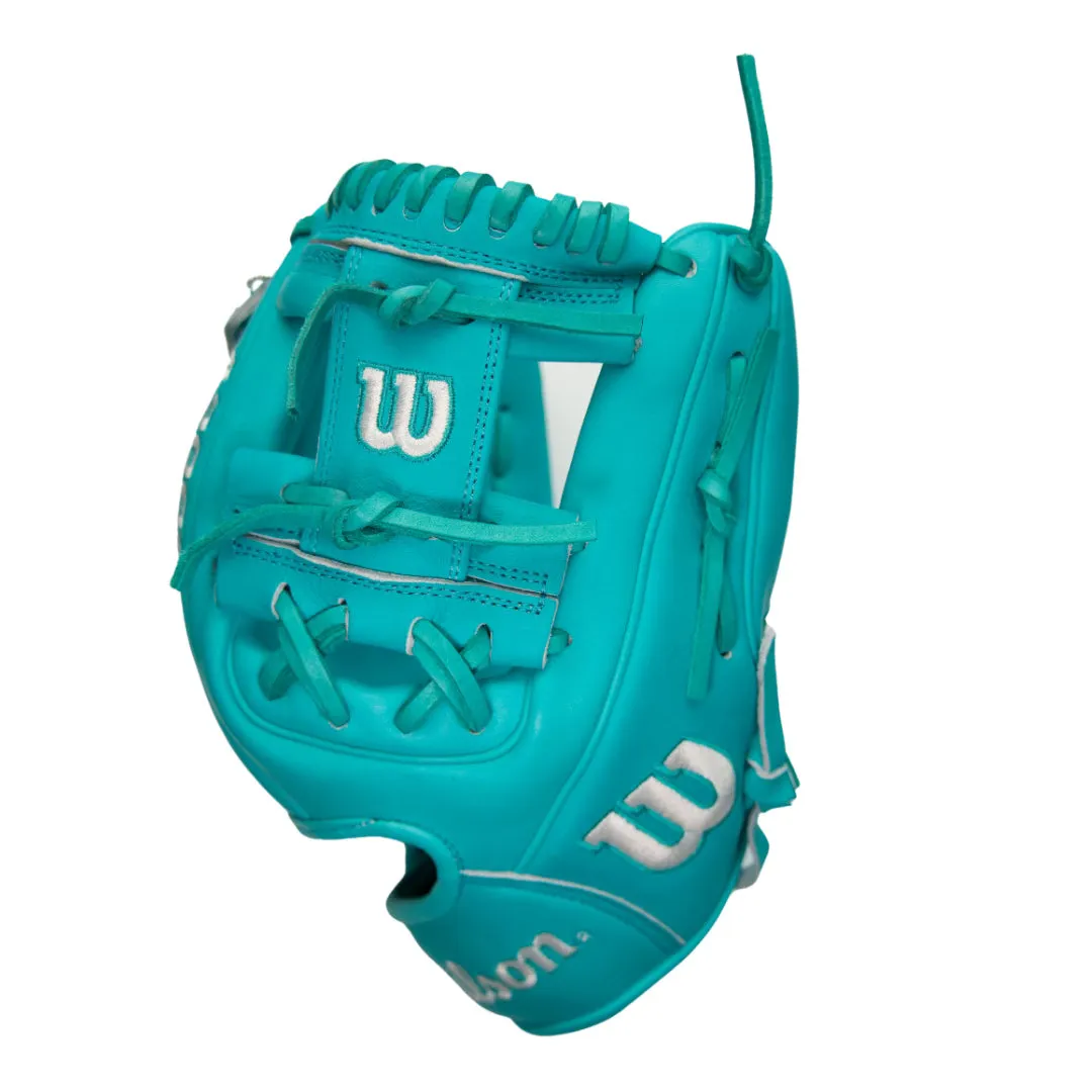 Wilson A2000 1786 "Mahi" 11.5" Infield Baseball Glove (Teal/White)