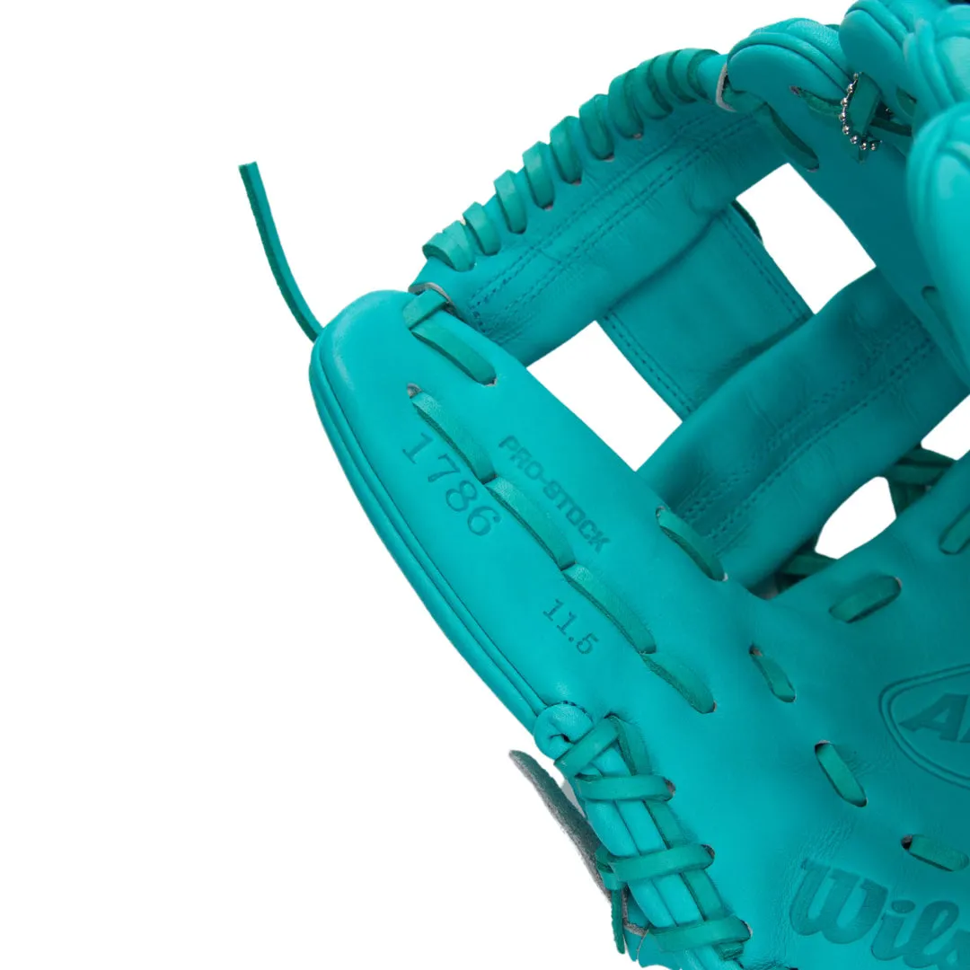 Wilson A2000 1786 "Mahi" 11.5" Infield Baseball Glove (Teal/White)