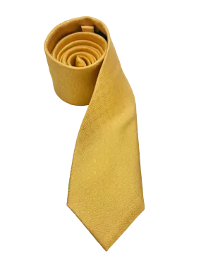 Yellow Star Print Silk Tie